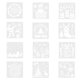 thumbnail image 1 of Kids Drawing Templates Christmas Stencil for Painting Use 12Pcs, 1 of 5