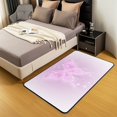 thumbnail image 3 of Erosebridal Butterfly Area Rug 3x5 for Bedside,Neon Purple Butterfly Indoor Floor Mat Women,ish Trippy Carpet for Living Room Bedroom,Bohemia Butterflies Area Rugs,Pink, 3 of 6