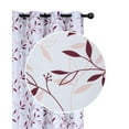 thumbnail image 1 of Decorative Polyester Panel W 8 Grom (Leafy Burgundy) (96") - Set of 2, 1 of 1