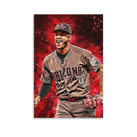Ketel Marte Poster Canvas Poster Artworks Canvas Poster Room Aesthetic Wall Art Prints Home Modern Decor Gifts 16x24inch(40x60cm)