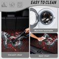 thumbnail image 5 of Bulopur Sugar Skull Car Trunk Mat 29" x 39", Gothic Damask Rose Skull Print, All Weather Cargo Liner, Non-Slip Waterproof Washable Rear Trunk Mat for Car Sedan SUV, 5 of 7