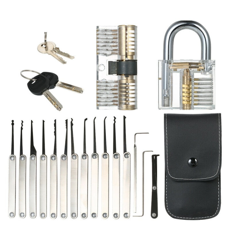 Set electric locksmith tool lock pick unlock lockpicking kit de crochetage PRO ! 