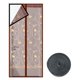 thumbnail image 1 of Cortina de puerta de cortina de malla lavable de poliéster para puerta con pantalla magnética con pegatina, 1 of 4