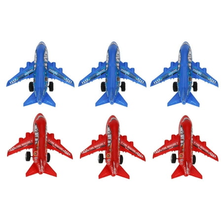 

airplane toy 6 Pcs Simulation Mini Airplane Model Toy Educational Cognition Toy for Kids Children (Random Style and Color)