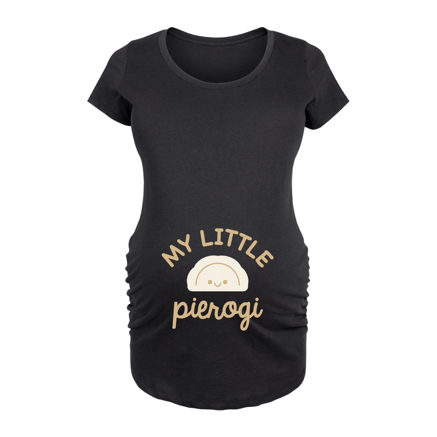Bloom Maternity - My Little Peirogi - Maternity Scoop Neck Graphic T-Shirt