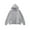 Grey, variant on Women'S Tops Women's Solid Sweatshirt Women's Zip Up Hoodie Lined Sweatshirt Casual Pullover Jacket With Double Zipper For Outdoor Travel Campus
