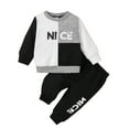 thumbnail image 1 of Gibobby Conjunto de sudadera para niña Conjunto de 2 piezas de sudadera de manga larga para bebé y niño, otoño e invierno(Gris, 12-18 Meses), 1 of 5
