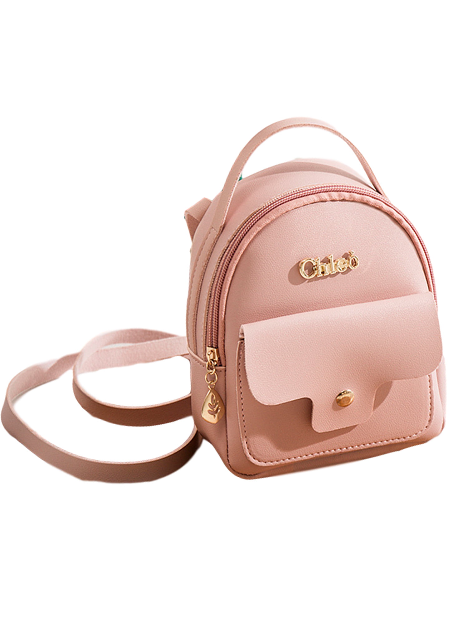 3PCS Women Girl Leather Backpack Travel Handbag Rucksack Shoulder School Bookbag 