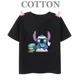 thumbnail image 3 of Camiseta de algodón Lilo Stitch Anime Verano Múltiples Moda Niños Niños Camisetas Cuello Redondo Casual Manga Corta Top, 3 of 5