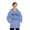 thumbnail image 2 of TSmartArt @ Walmart. Introvert. Adult Teen Heavy Unisex Pullover Hoodie. Regular | Plus, 2 of 5