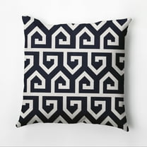 Simply Daisy 16" x 16" Keyed Up Geometric Pillow, Navy (1 count)