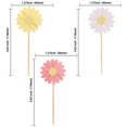 thumbnail image 2 of Ephlyn 24 adornos de papel con forma de margarita para cupcakes, 2 of 7