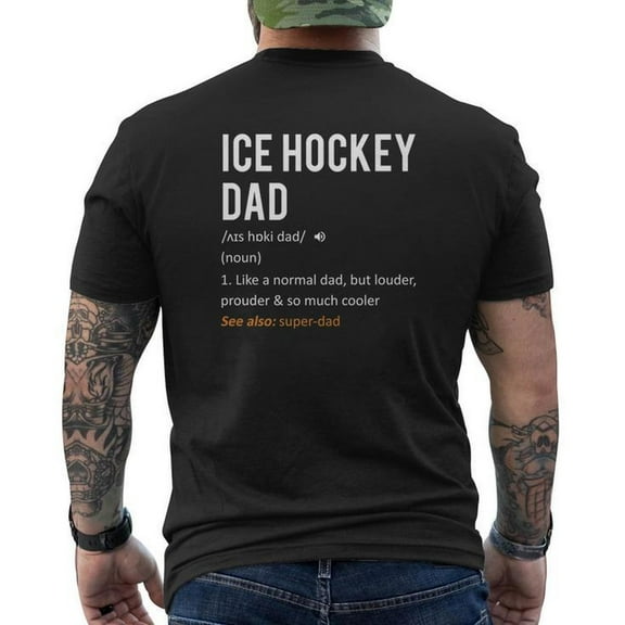 Ice Hockey Dad Shirt Fathers Day Son Daughter