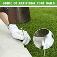 200 Pack 5 Inch Plastic Edging Nails Artificial Turf Stakes Galvanized