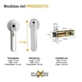 thumbnail image 3 of Cerradura Manija Digital Daxxon con Reconocimiento de Huellas Dactilares M20 Gris, 3 of 7