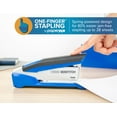 thumbnail image 3 of Bostitch InPower? One-finger Stapling, Spring-Powered Premium Desktop Stapler, 28-Sheet Capacity, Blue/Silver, 3 of 7