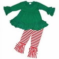 thumbnail image 2 of Unique Baby Girls Christmas Little Elf Ruffled Winter Outfit (8/XXXL, Green), 2 of 4