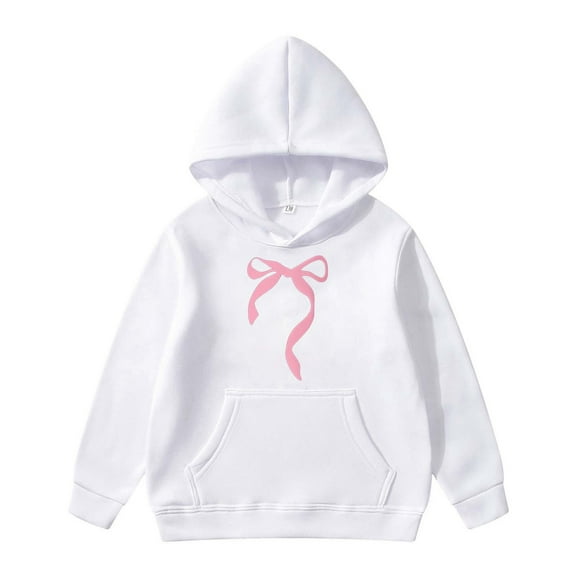yegyh Children's Long Sleeved Hoodie With Printed Bow Tie soft casual