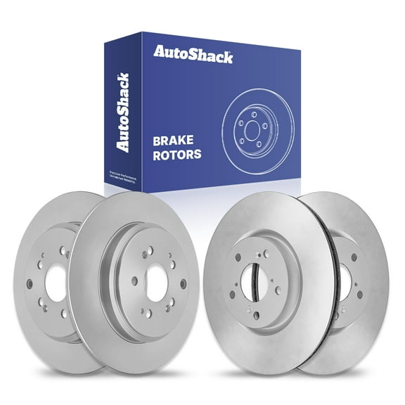 AutoShack Front & Rear Brake Rotors | Replacement For 2009-2015 Honda Pilot 2007-2013 Acura MDX 2010-2013 ZDX 3.5L 3.7L V6 AWD FWD | 4-PC Set