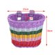 thumbnail image 4 of Cesta de bicicleta para niños, decoración frontal, cesta delantera de bicicleta para niños, cesta de manillar frontal ligera portátil para ciclismo de Largo 25cmx19cmx18cm, 4 of 8