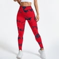 thumbnail image 6 of TTUHYWXI Yoga Pants Women Seamless Butt Lifting Train Control Celsior Compression Leggings Anti Cellulite (Red,S), 6 of 7