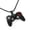 Black, variant on Unisex Retro Crystal&nbsp;Necklace Video Game Controller Console Men Women 0541-Silver