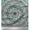 thumbnail image 1 of Soimoi Georgette Viscose Fabric Moroccan & Mandala Kaleidoscope Print Sewing Fabric Yard 42 Inch Wide, 1 of 1