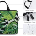 thumbnail image 3 of WERPE Green Leaves Neoprene Laptop Carrying Bag Diving Fabric Tablet Cover 17inch, 3 of 5