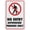 Warning Sign 4, variant on No Feminine Products Sign 8"x12" Tin Sign Great For Garden And Yard Wall Decor