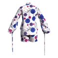 thumbnail image 4 of Bintarealwax Women 2 Piece Outfits African Print Long Sleeves Button Down Shirt Shorts Sets Business Work Fashion Set 2025, 4 of 4