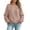 Khaki 06, variant on Karymi Plus Size Tops for Women Solid Off the Shoulder Hoodie, Oversized Long Sleeve Loose Pullover Sweatshirt with Front Kangaroo Pocket for Autumn Winter