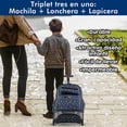 thumbnail image 2 of Mochila con ruedas + Lonchera + Lapicera SQbags Jworld Tres en Uno Grande, 2 of 7
