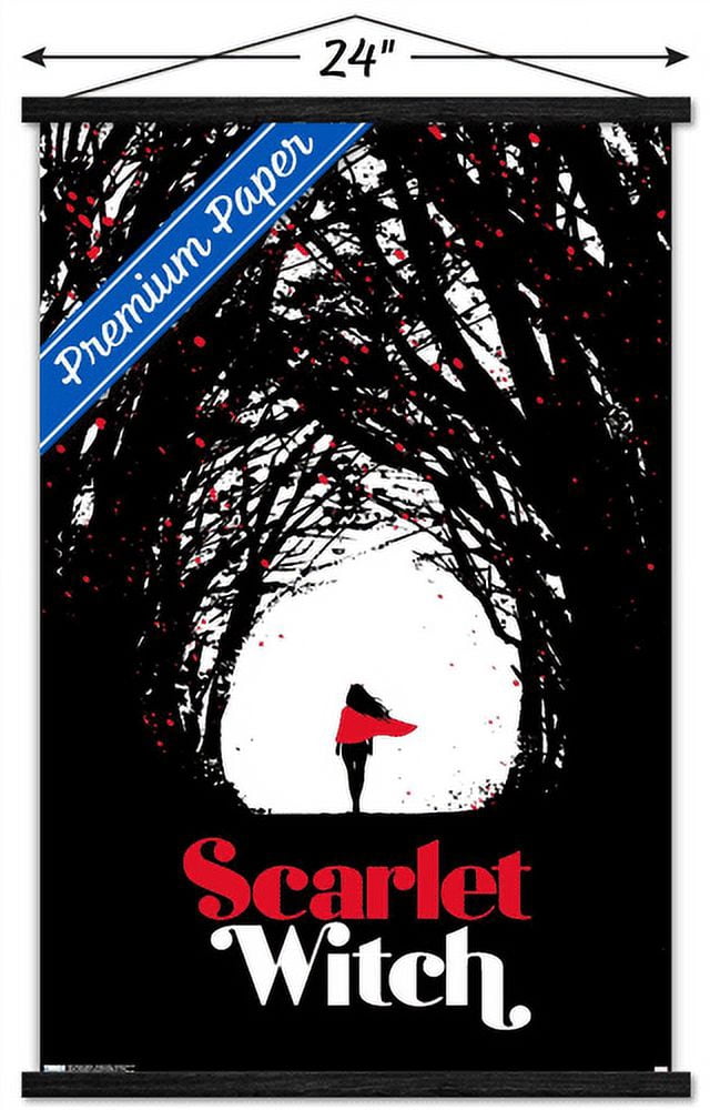 Marvel Comics - Scarlet Witch - Scarlet Witch #4 Wall Poster with Wooden Magnetic Frame, 22.375" x 34"
