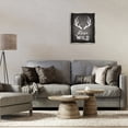 thumbnail image 4 of Stupell Industries Traditional Run Wild Antlers Gray Floating Frame Canvas Art, 17 x 21, by Ashley Calhoun, 4 of 8