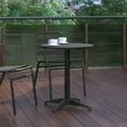 thumbnail image 4 of Flash Furniture Mellie 23.5'' Black Round Metal Indoor-Outdoor Table with Base, 4 of 11