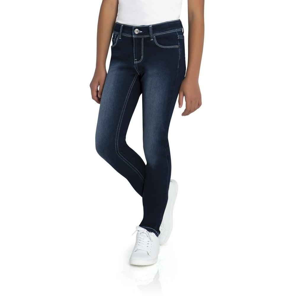 Jordache Girls' Super Soft Stretch Skinny Jeans, Regular Walmart
