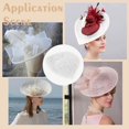 thumbnail image 6 of Millinery Hat Base Linen Fascinator Hat Base Millinery Women Hat Making Supply for DIY Party Wedding, 6 of 9