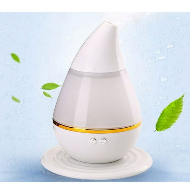 Air Humidifier Essential Oil Diffuser Aroma Lamp USB Water Dropping Aromatherapy Electric Aroma Diffuser Mist Maker 7 Color LED Lights Changing for Home Office Baby