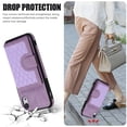 thumbnail image 6 of Mantto Case for iPhone XR,Wallet Phone Case Cute Leather Case with Card Holder Crossbody Cover for Women Girls Strap Wristlet RFID Blocking Shockproof For iPhone XR,Purple, 6 of 8