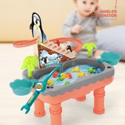 Kid Water Table, Fishing Table Kids Sand Water Table Toys for Toddlers, Summer Splash Pond Showers Sand Activity,Beach Toys, Interactive Beach Toys for Kids Ages 4-10
