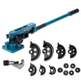 thumbnail image 4 of Pipe Bending Machine - Include Tubing Cutter & 7 Dies, 3/8" to 1" Manual Use, Compact & Transportable, 180°Copper Aluminum Pipes Bending Tools, Wide use for Grids, Gates, Balcony Railings, 4 of 8