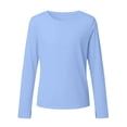 thumbnail image 4 of RMGVDSD Girls Athletic Shirts Long Sleeve T-Shirts Crew Neck Basic Tee Tops Kids Lightweight Solid Color Sports Tshirts 4-5 Years, 4 of 4