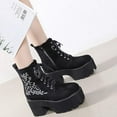 thumbnail image 4 of Side Zipper Thick Soled Martin Boots Shoes for Women Girls, 4 of 7