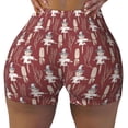 thumbnail image 2 of Lsque Autumn Scarecrow Harvest Joy Pattern High Waisted Biker Shorts for Women-Tummy Control Fitness Athletic Workout Running Yoga Gym Shorts,Moisture-Wicking-Small, 2 of 9