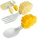 thumbnail image 2 of Juego De Cuchara Y Tenedor De Acero Inoxidable Para Bebés Juego De Cubiertos Con Forma De Animal Sin Bpa Aprende A Comer Por Tu Cuenta Juego De Utensilios Juego De Cubiertos Antiahogo Para El Entrenam Muyoka Hogar, 2 of 6