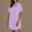 Purple, variant on Summer Clearance Ofreoo Women's and Women's Plus Summer Button Up Shirt Skirt With A Collar Made Of Cotton and Linen Mini Dress Shirt Dress