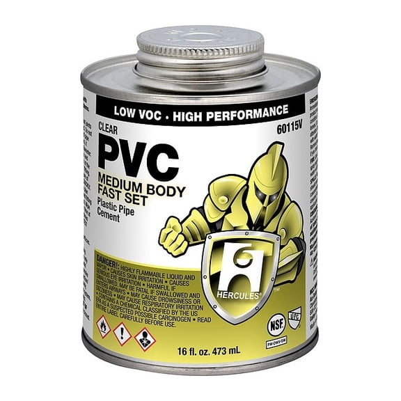 Oatey Cement,Brush-Top Can,16 fl oz,Clear 60115V