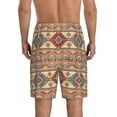 thumbnail image 3 of Fotbe Traditional Tribal Aztec Pajama Shorts for Men, Men's Pajama Bottoms, Sleepwear,Short Pajama Pants-Large, 3 of 9