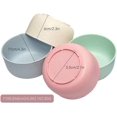 thumbnail image 6 of 4 Pcs Round Wheat Straw Bowls,Stylish Colorful Small Bowls,Strong and Unbreakable Dinner Bowls,Reusable Dishwasher Safe Rice Bowls,Durable Eatting Bowls for Dessert Snacks Noodles Cereal, 6 of 6