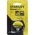 thumbnail image 2 of Stanley Powerlock Engineer's Scale Tape Measure - Heavy Duty - 12 ft x 1/2 in, Each, 2 of 3